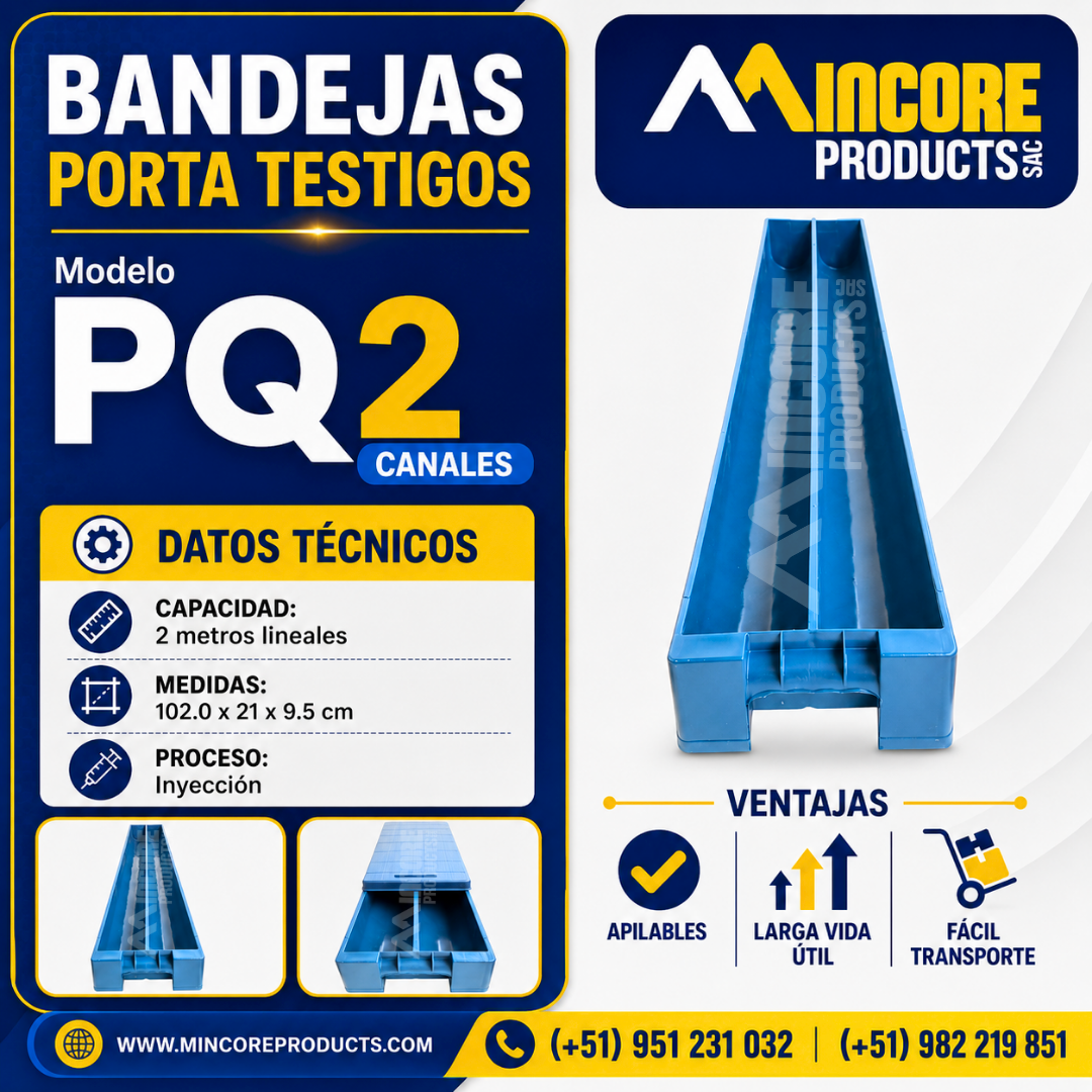 BANDEJAS PORTA TESTIGOS PQ – MINCORE PRODUCTS