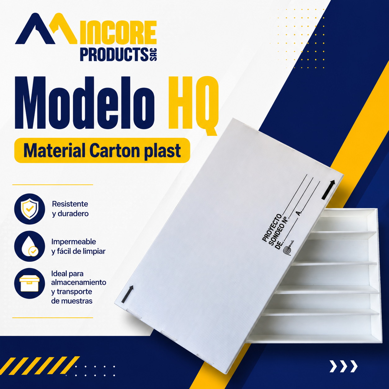Caja porta testigos HQ - Cartón Plast