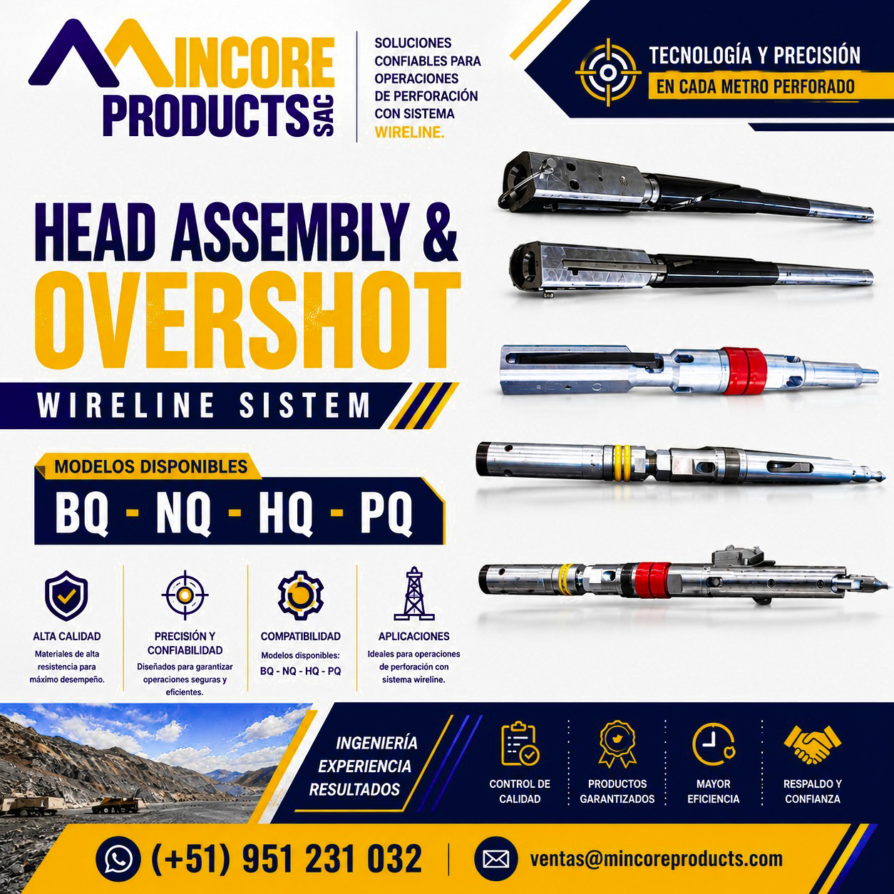 HEAD ASSEMBLY & OVERSHOT – Wireline System