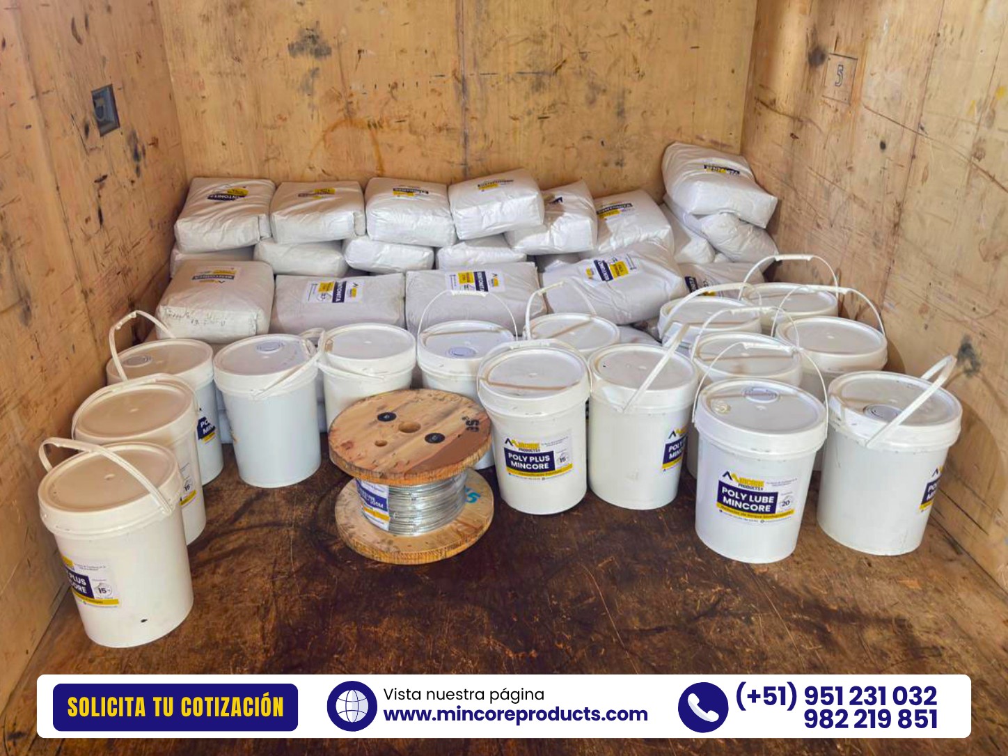 𝗗𝗘𝗦𝗣𝗔𝗖𝗛𝗢 𝗗𝗘 𝗔𝗗𝗜𝗧𝗜𝗩𝗢𝗦 𝗣𝗔𝗥𝗔 𝗣𝗘𝗥𝗙𝗢𝗥𝗔𝗖𝗜𝗢́𝗡 𝗠𝗜𝗡𝗘𝗥𝗔 | POLY PLUS - BENTONITA PREMIUM - POLY LUBE